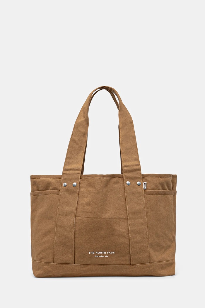 The North Face cotton handbag Circular Cotton Tote strapless brown NF0A88TN1731