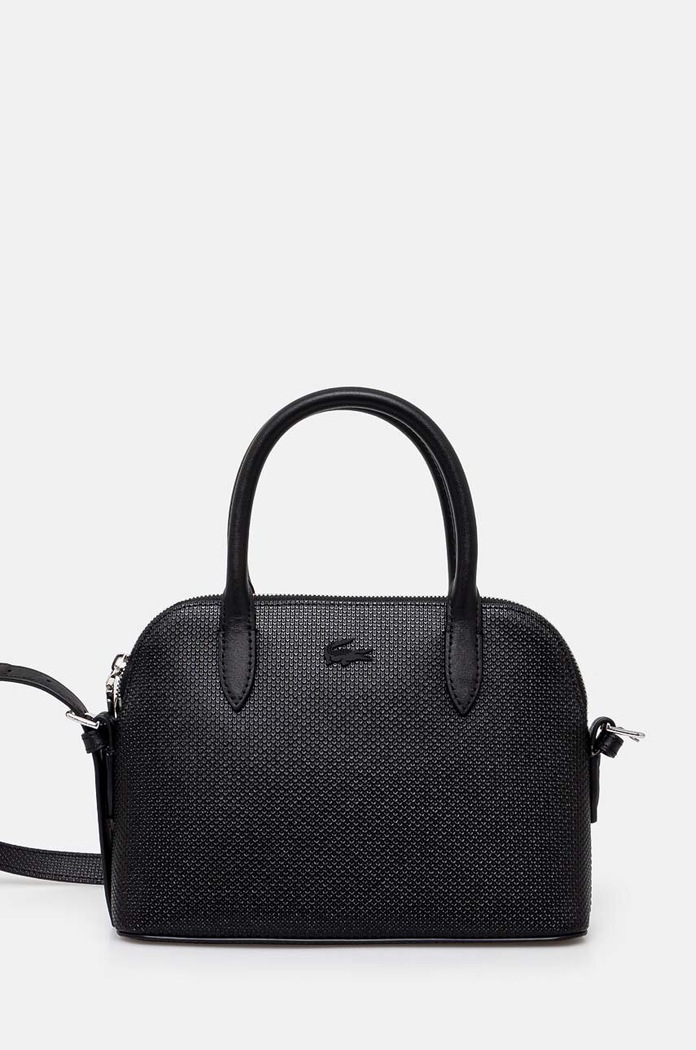 Lacoste torebka skórzana skóra licowa czarny NF3723KL