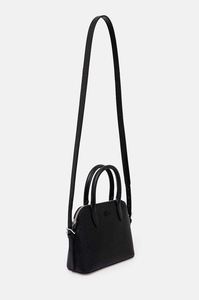 Lacoste torebka skórzana NF3723KL czarny AW24