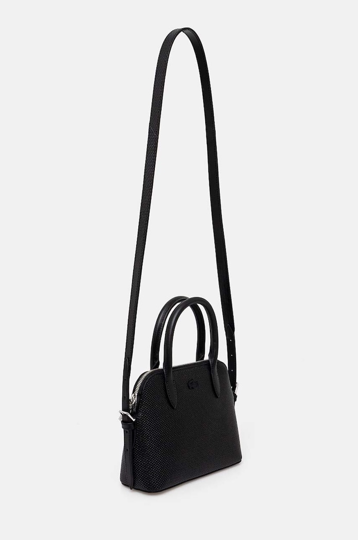 Lacoste torebka skórzana NF3723KL czarny AW24