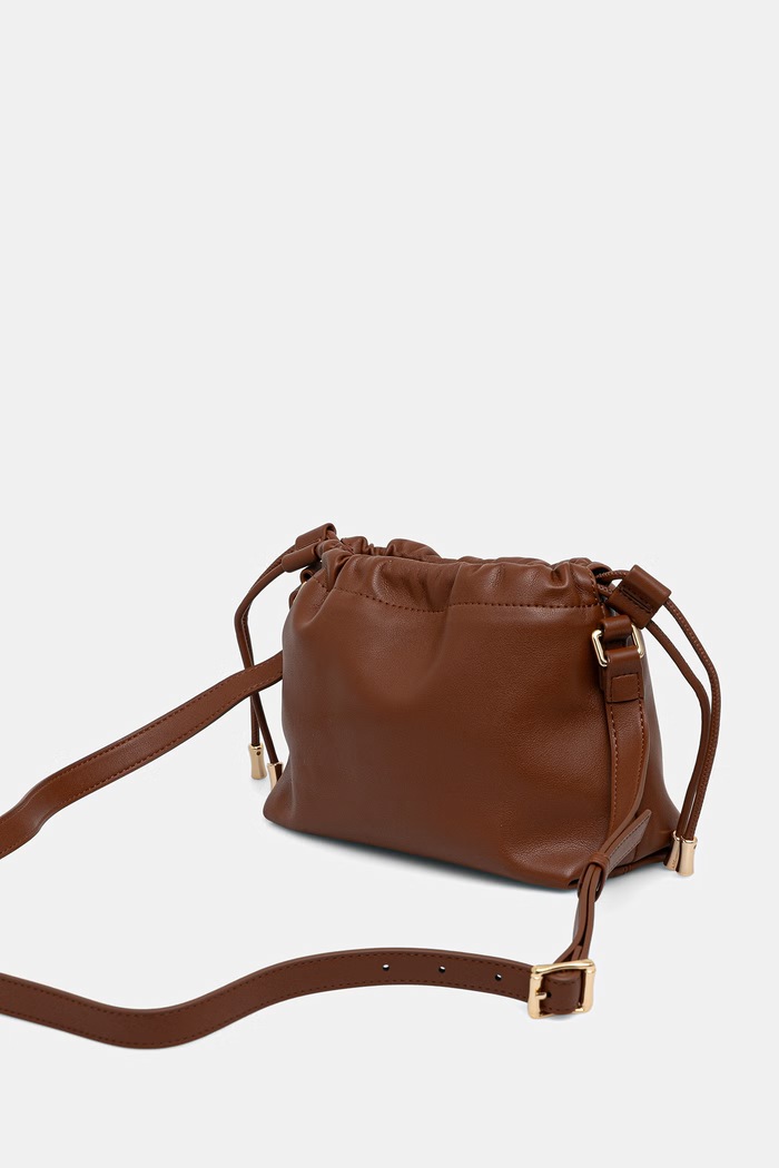 Akcesoria A.P.C. Sac Ninon Mini torebka crossbody damska z imitacji skóry PUAAT.F61582 brązowy