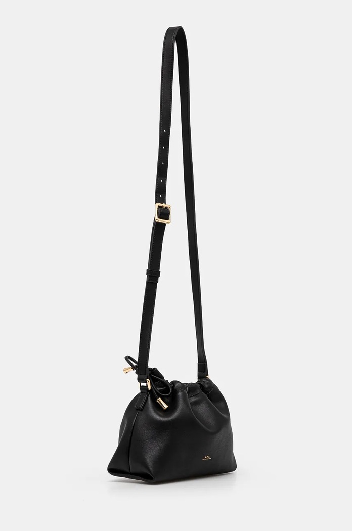 Τσάντα A.P.C. Sac Ninon Mini PUAAT.F61582.LZZ μαύρο AW24