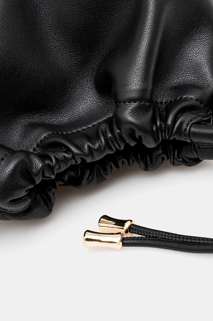 Τσάντα A.P.C. Sac Ninon Mini μαύρο PUAAT.F61582.LZZ