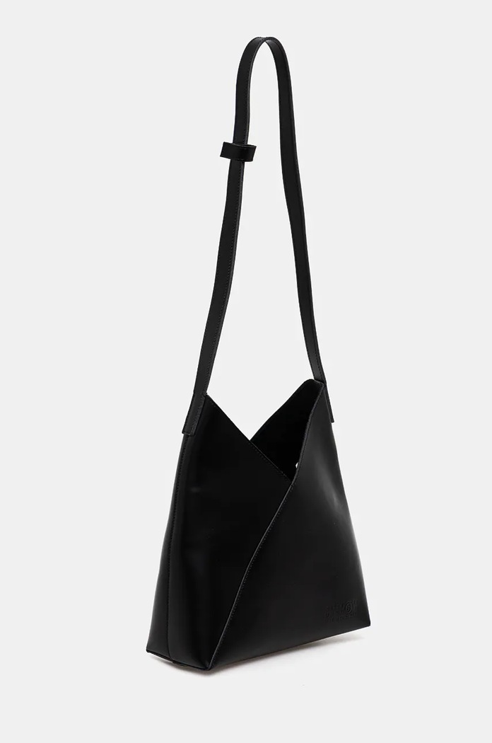 Kožená kabelka MM6 Maison Margiela SB6ZH0019.P7183 černá AW24