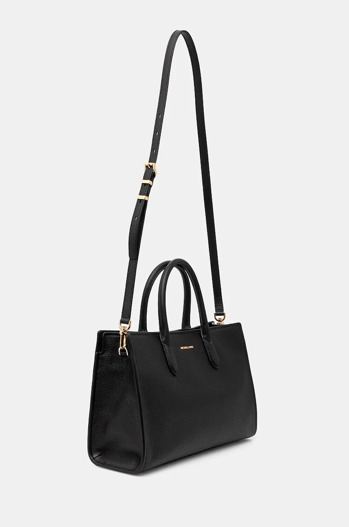 Kožená kabelka MICHAEL Michael Kors 30F4GETS2L černá SS25