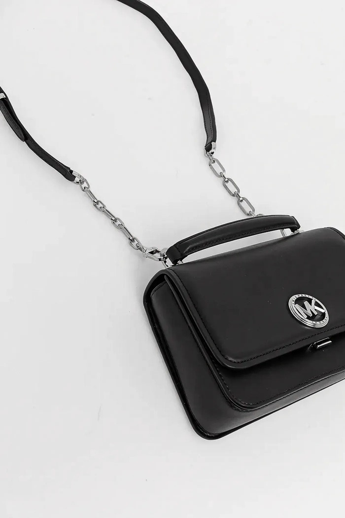 Kožená kabelka MICHAEL Michael Kors černá 30T4SD8S6L
