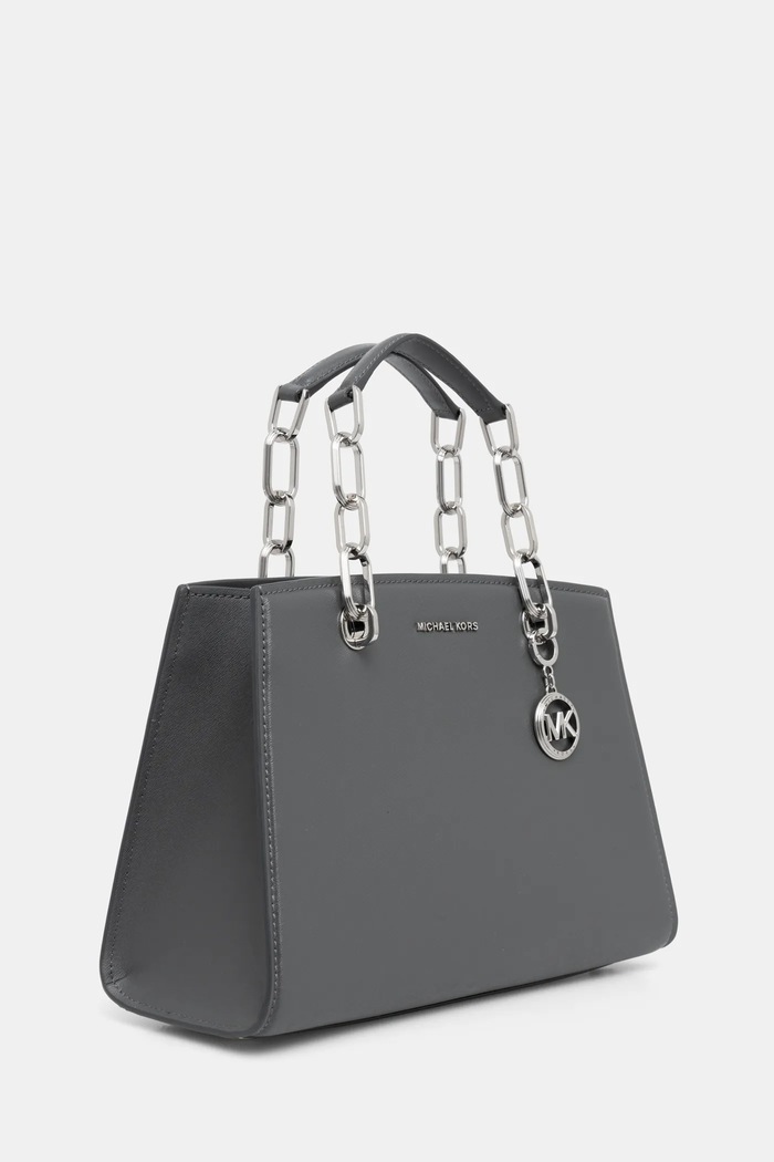 Kožená kabelka MICHAEL Michael Kors 30F4SCYS2T šedá AW24