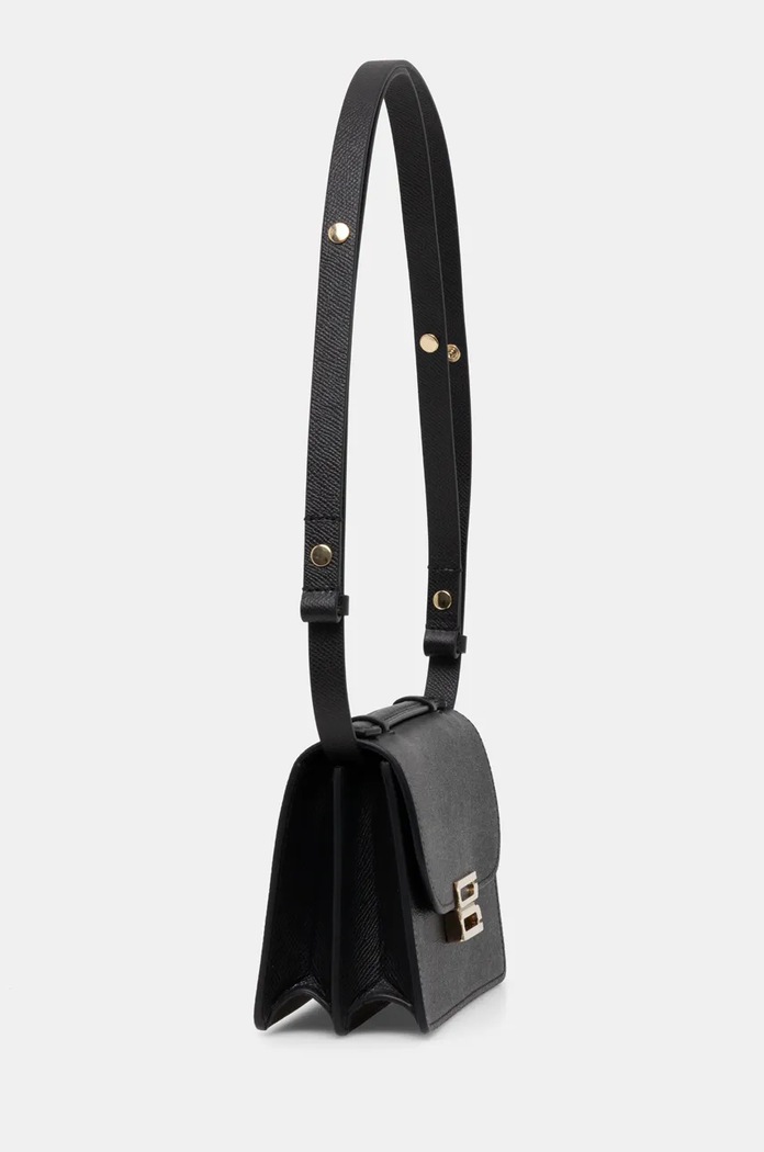 Δερμάτινη τσάντα Victoria Beckham B424AAC005975A μαύρο SS25