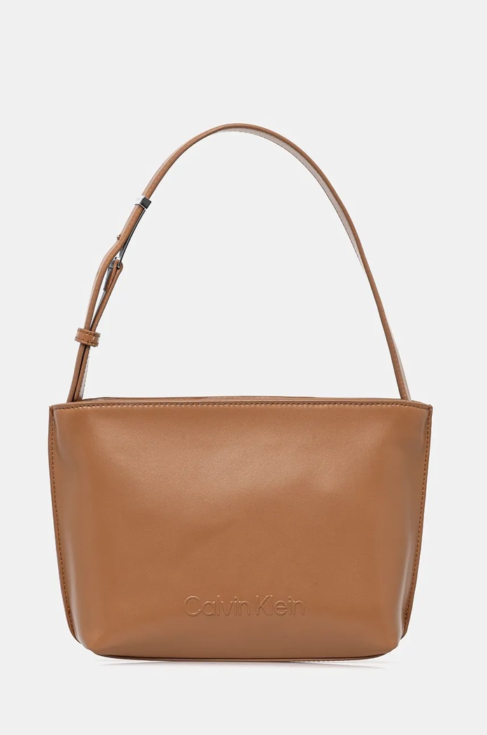 Calvin Klein kézitáska szintetikus bőr barna K60K612551