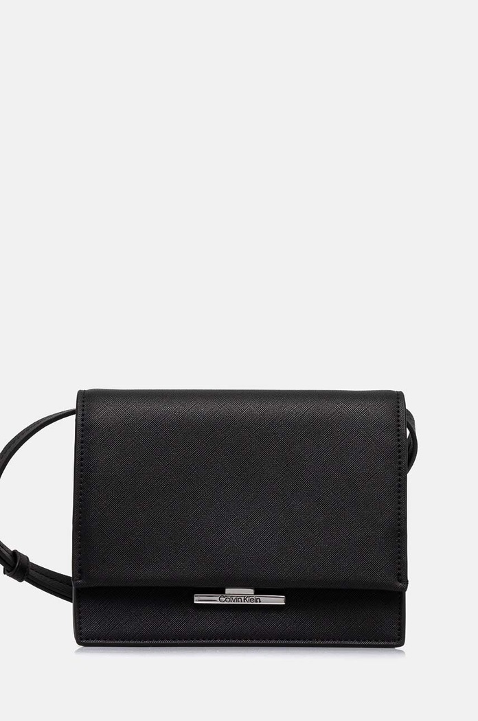 Calvin Klein torebka nie mieści A4 czarny K60K612559