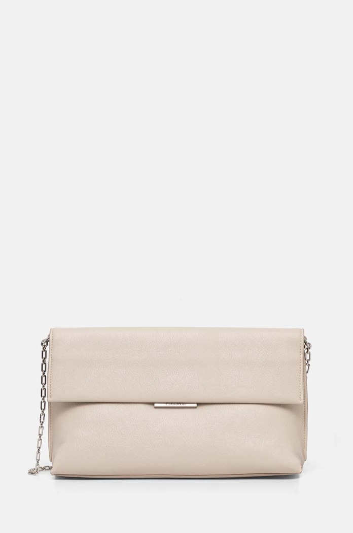 Calvin Klein torebka nie mieści A4 beżowy K60K612560