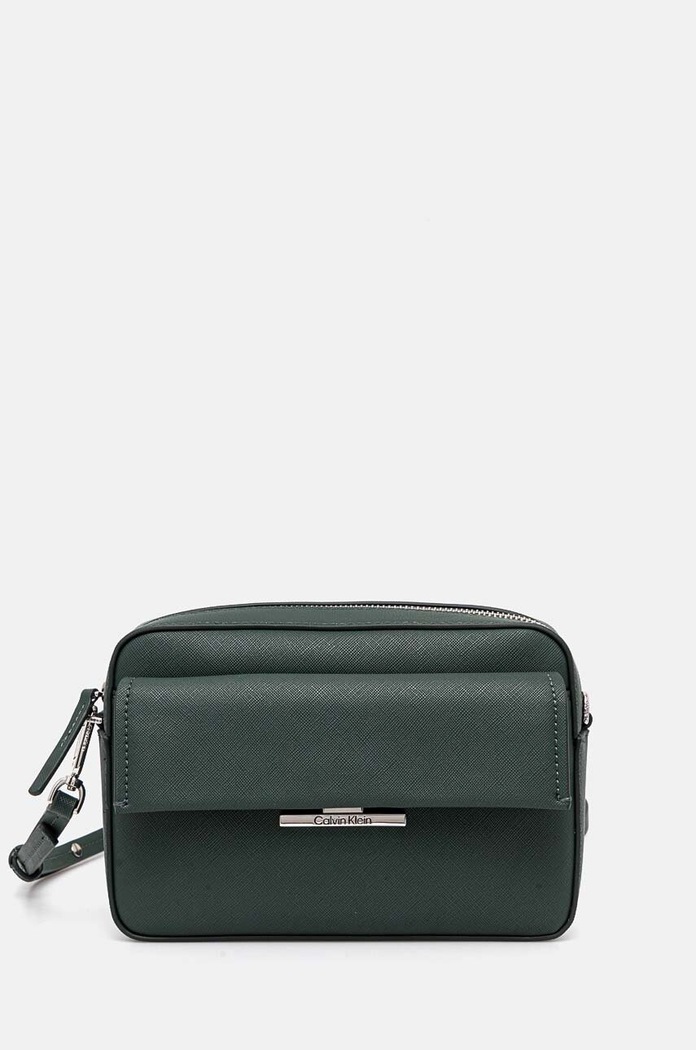 Calvin Klein torebka nie mieści A4 zielony K60K612564
