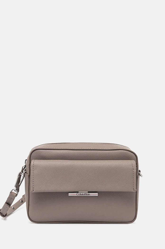 Calvin Klein torebka nie mieści A4 szary K60K612564