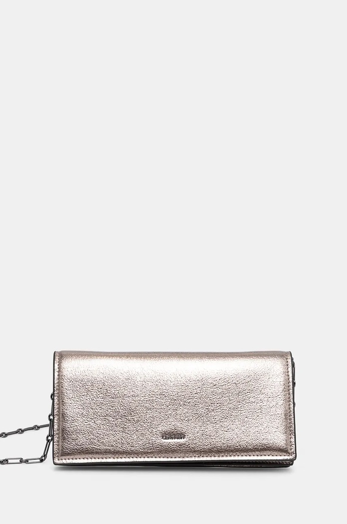 Τσάντα Calvin Klein συνθετικό ασημί K60K612698