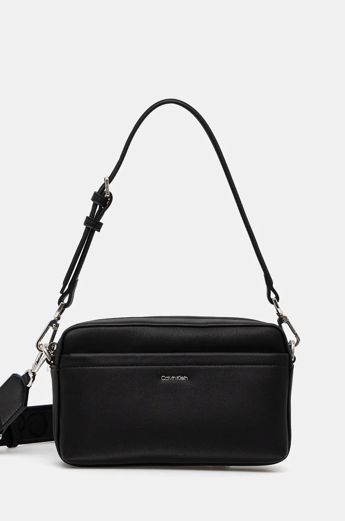 Calvin Klein torebka nie mieści A4 czarny K60K612901