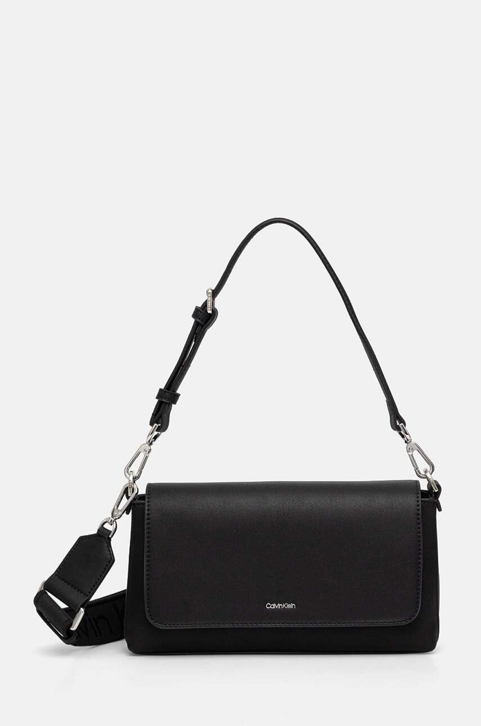 Calvin Klein torebka nie mieści A4 czarny K60K612902