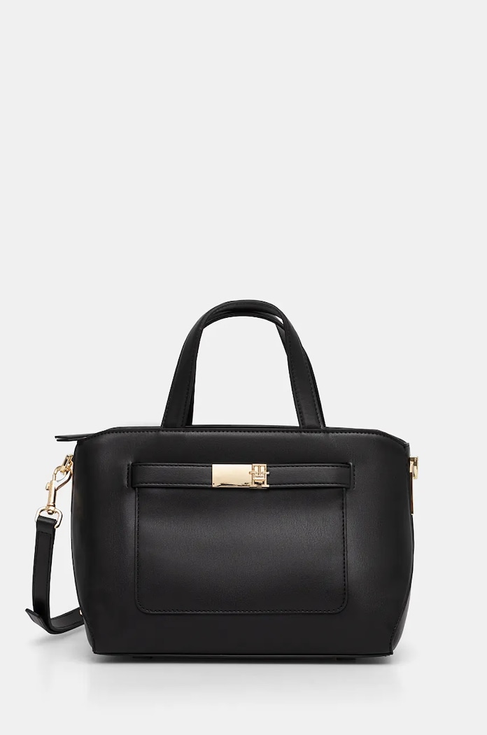 Tommy Hilfiger torebka nie mieści A4 czarny AW0AW17374