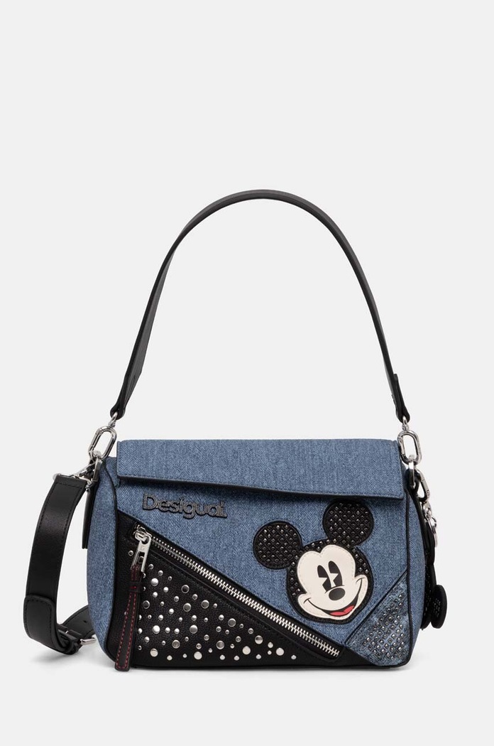 Kabelka Desigual MICKEY DENI vzorovaný modrá 24WAXP85