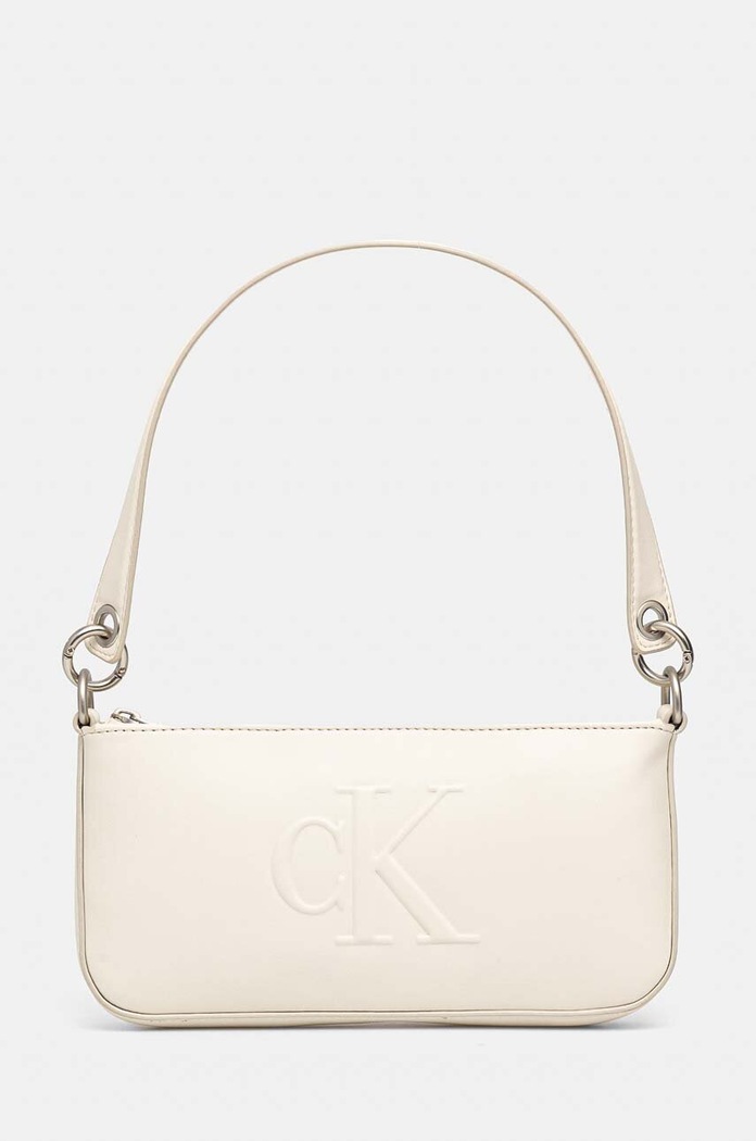 Kabelka Calvin Klein Jeans nevejde se A4 béžová K60K612725
