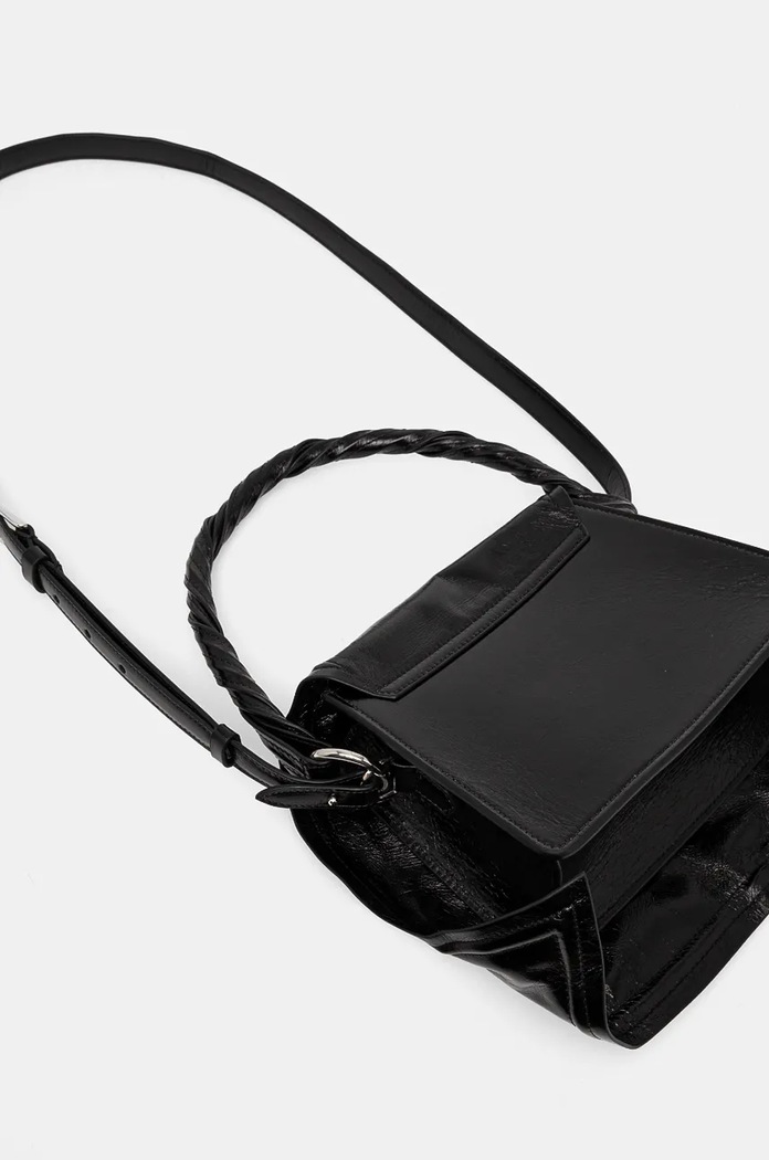 Doplnky Kožená kabelka Y/Project WIRE BAG 620BA007 čierna