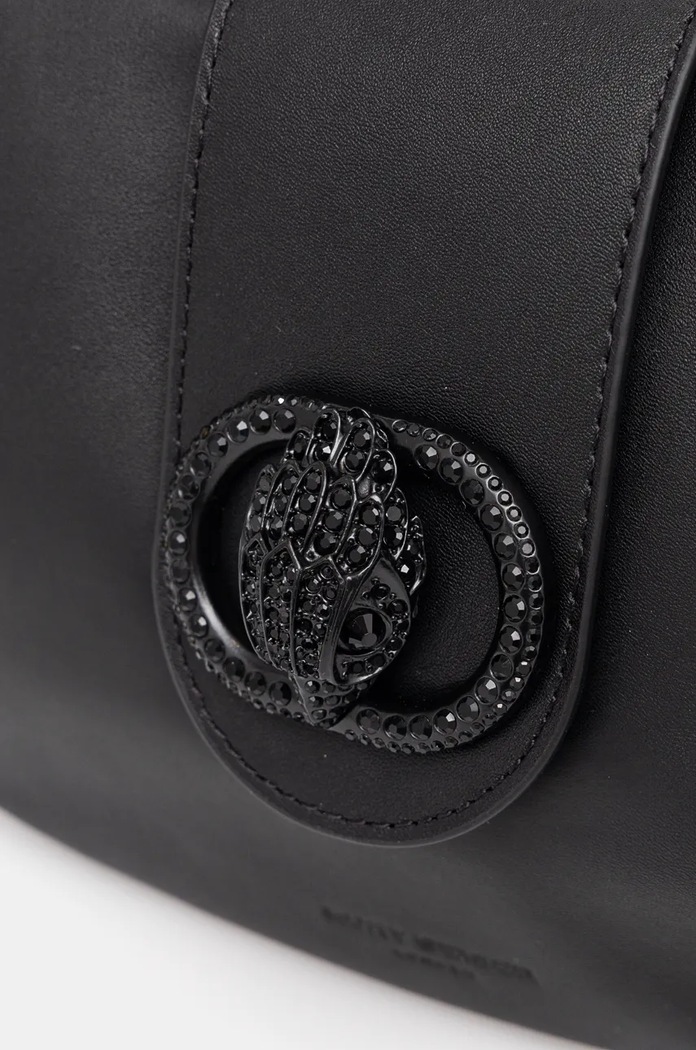 Kurt Geiger London torebka skórzana CHELSEA czarny 3596700109