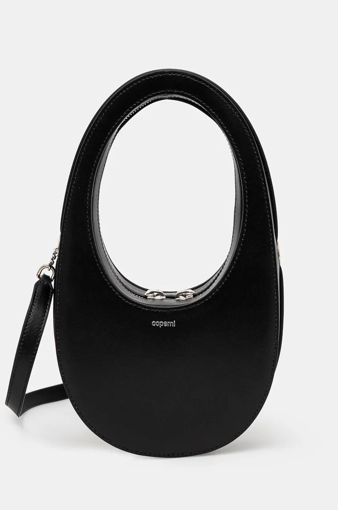 Kožená kabelka Coperni Crossbody Mini Swipe Bag usňová koža čierna COPBA38BIS405