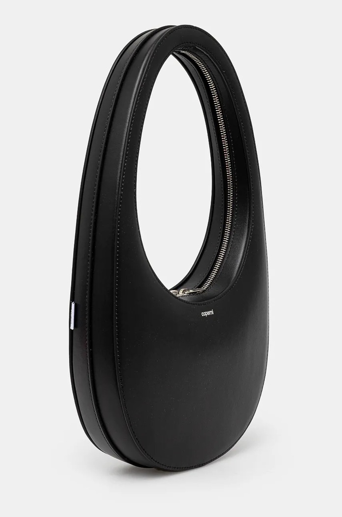 Kožená kabelka Coperni Swipe Bag COPBA01405 čierna AW24