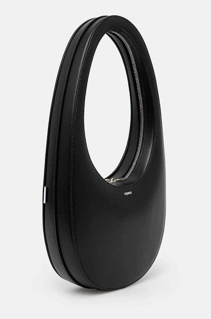Kožená kabelka Coperni Swipe Bag COPBA01405 čierna AW24