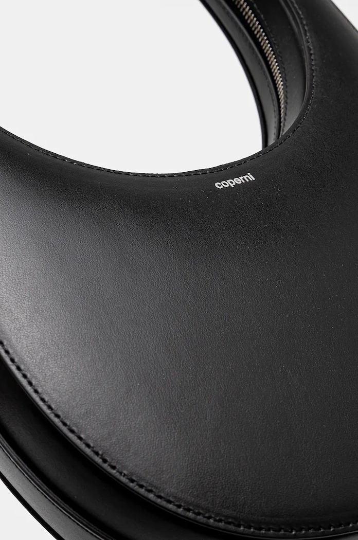 Kožená kabelka Coperni Swipe Bag čierna COPBA01405