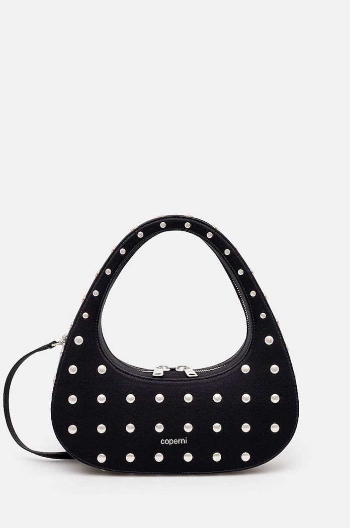 Coperni torebka Studded Crossbody Baguette Swipe Bag tekstylny czarny COPBA60STF9003