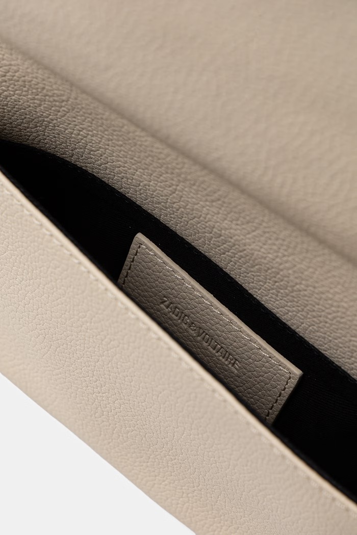 Zadig&Voltaire torebka damska skórzana ROCK GRAINED LEATHER LWBA00001 beżowy