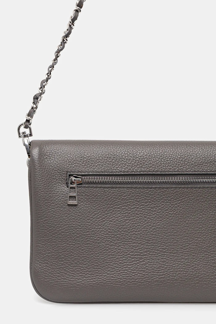 Doplňky Zadig&Voltaire taška dámská kožená ROCK GRAINED LEATHER LWBA00001 šedá