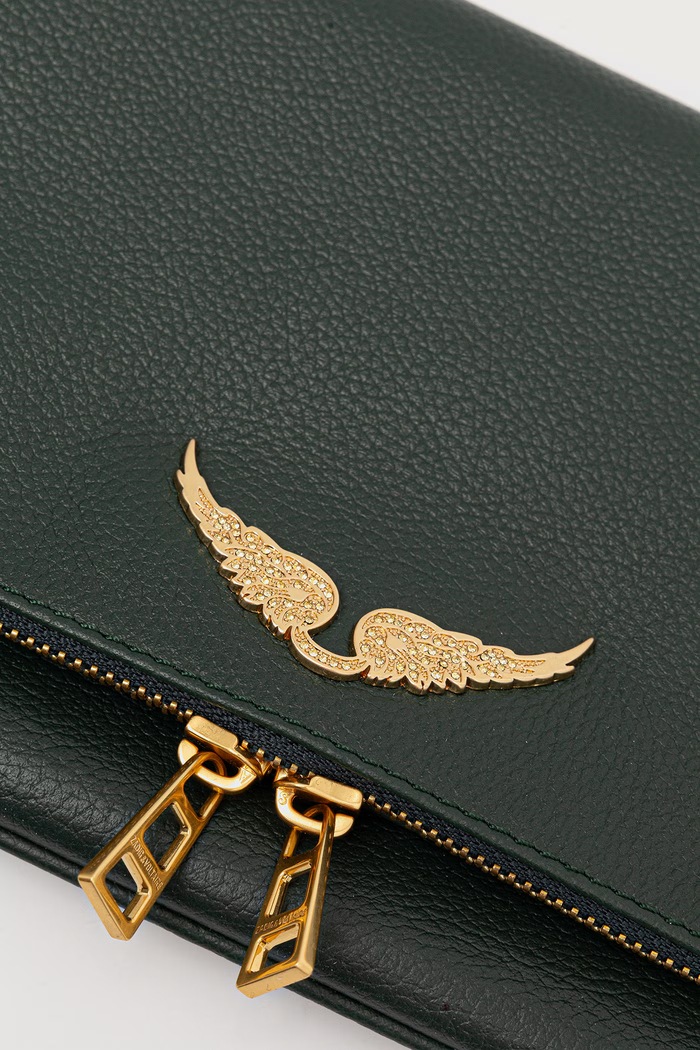 Torebka damska skórzana ROCK GRAINED LEATHER Zadig&Voltaire LWBA00001 zielony