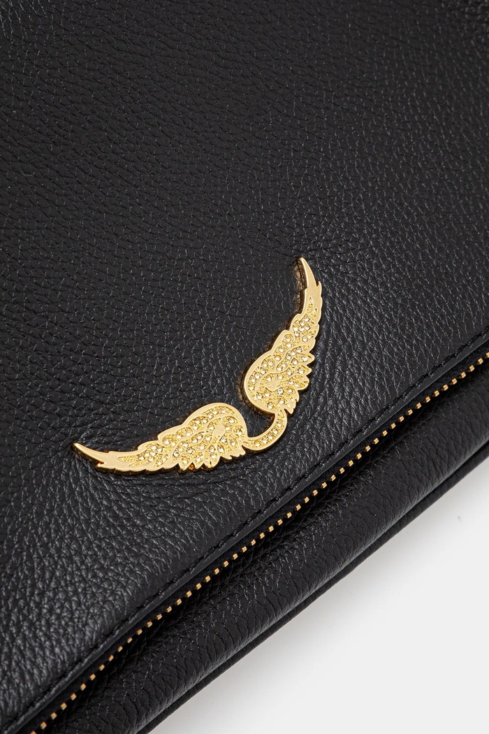 Zadig&Voltaire női bőr táska ROCK GRAINED LEATHER fekete LWBA00001