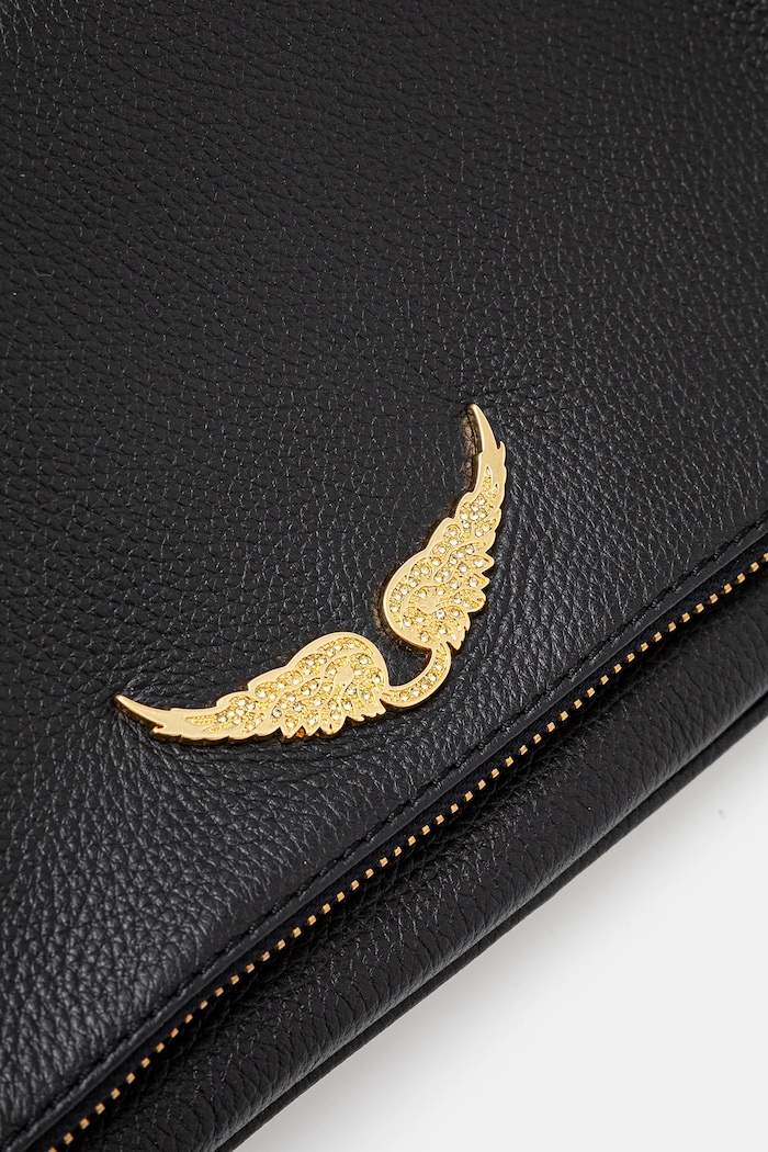 Zadig&Voltaire női bőr táska ROCK GRAINED LEATHER fekete LWBA00001