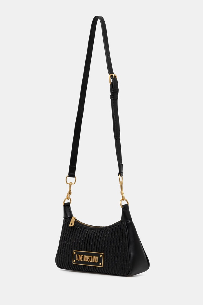 Usnjena torbica Love Moschino JC4357PP0L črna AW24