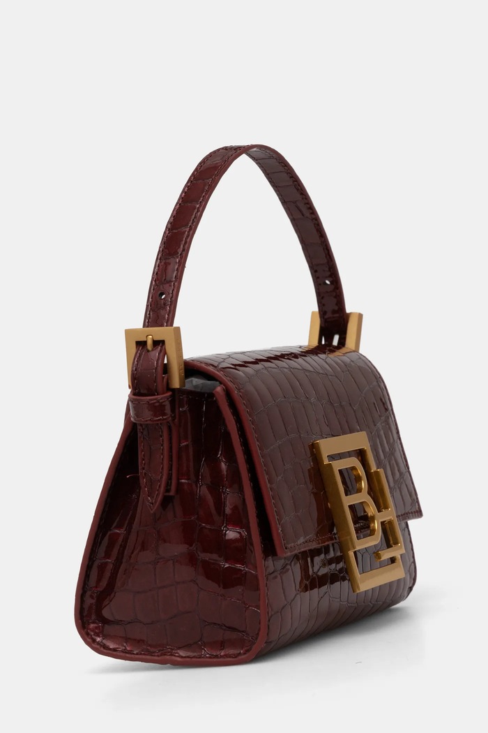 Δερμάτινη τσάντα By Far Fran MWBTH001CL033BR045PL μπορντό AW24