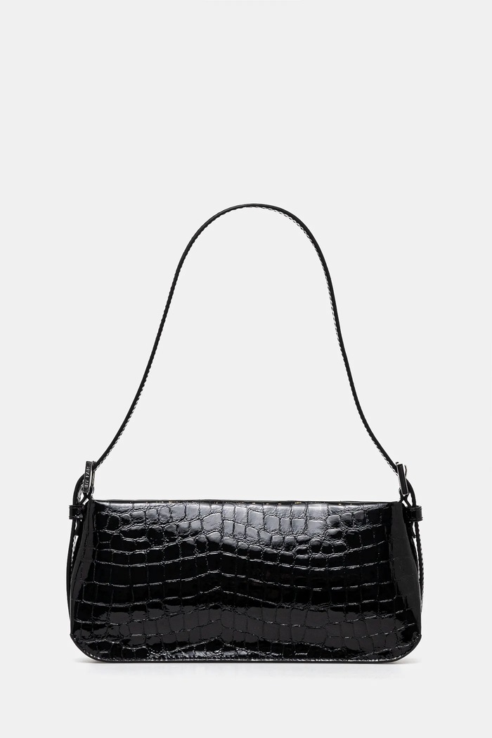 By Far poseta de piele Dulce uni negru MWBSB009CL033BK001PL