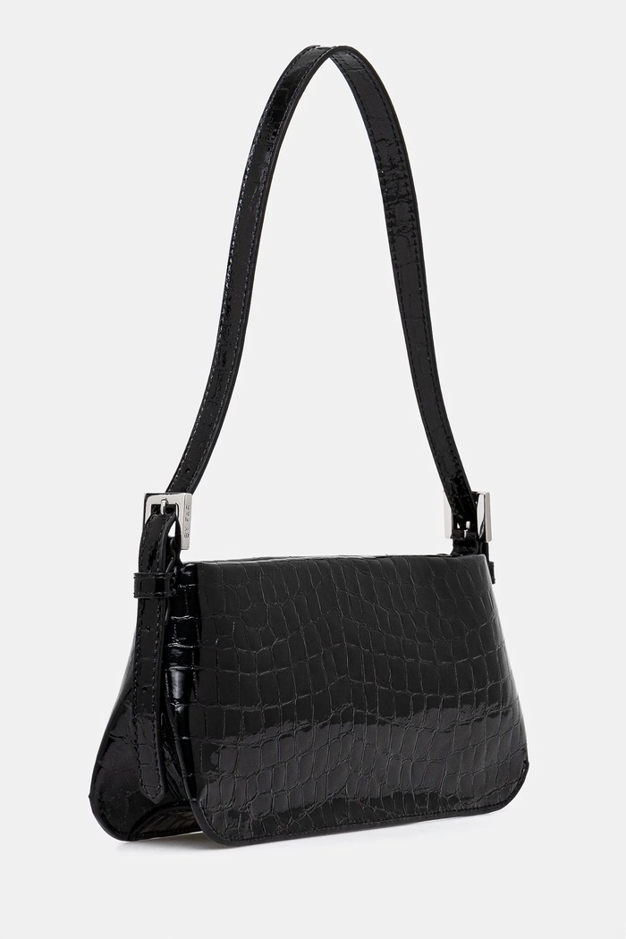 By Far poseta de piele Dulce MWBSB009CL033BK001PL negru AW24