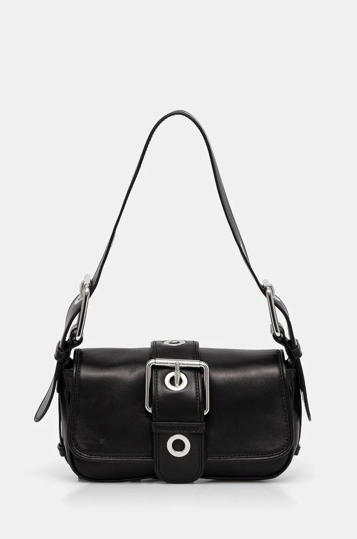 Кожена чанта By Far Eloise MWBSB015CL013BK001PL черен AW24