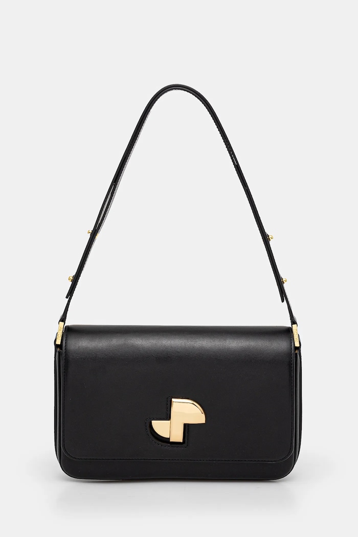 Patou poseta de piele uni negru BA0175000