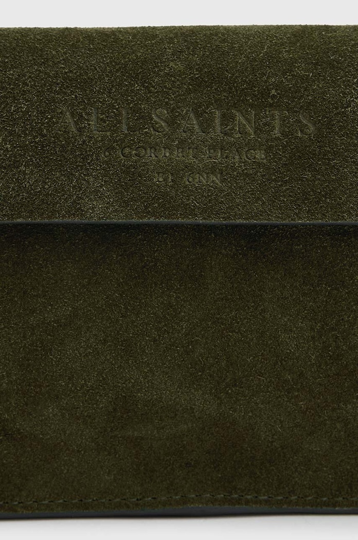 Semišová kabelka AllSaints ZOE W235XB černá