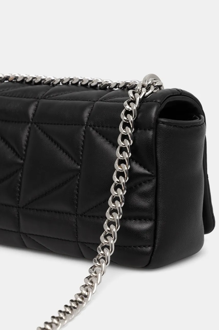 Karl Lagerfeld torebka skórzana czarny 246W3089