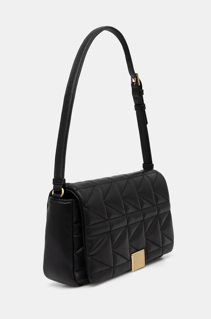 Kožená kabelka Karl Lagerfeld 246W3091 černá AW24