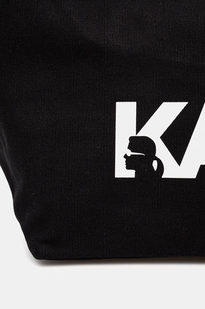 Bavlněná kabelka Karl Lagerfeld černá 246W3886