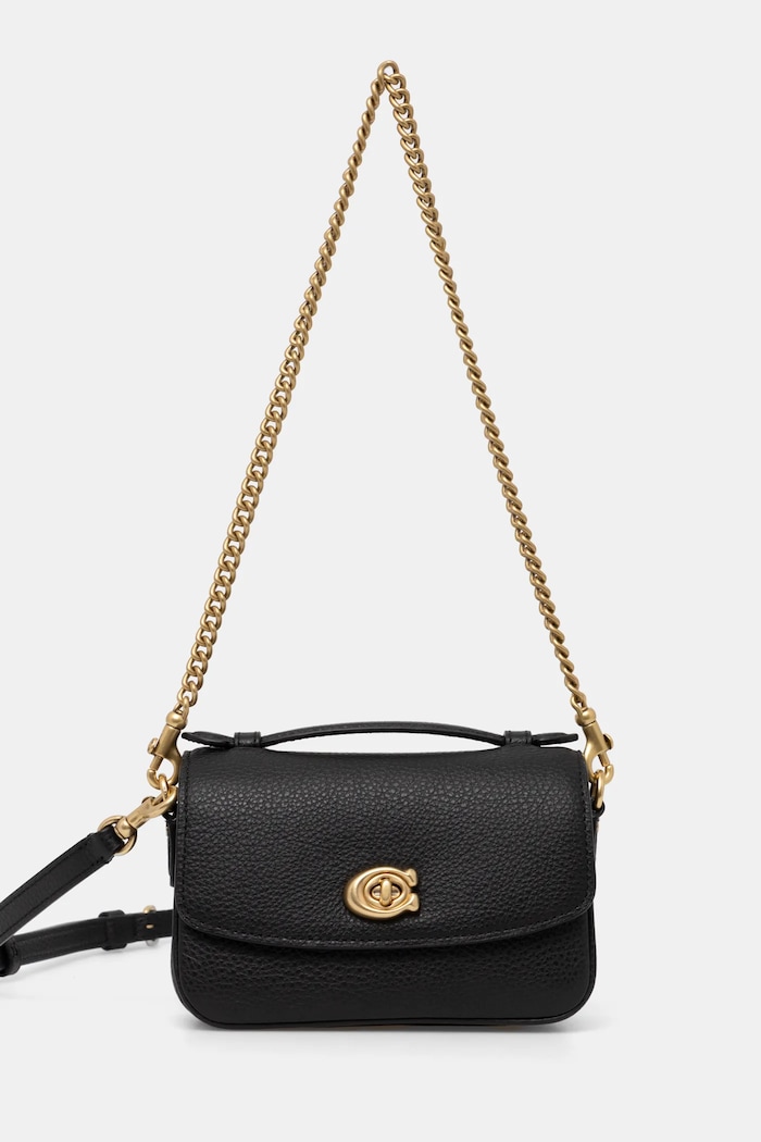 Coach torebka skórzana Cassie Crossbody Bag 17 skóra licowa czarny CW565