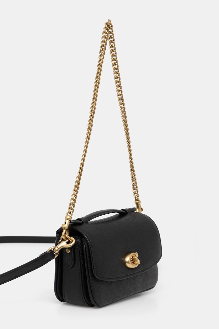 Coach torebka skórzana Cassie Crossbody Bag 17 CW565 czarny AW24
