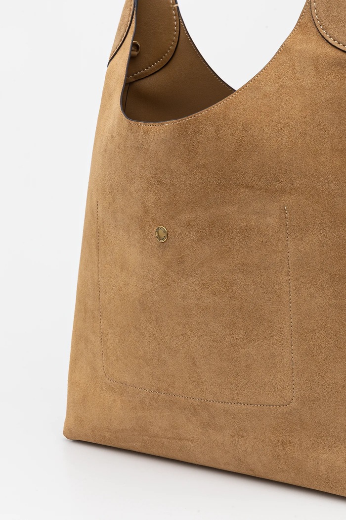 Doplňky Coach nákupní taška dámská semišová Suade Brooklyn Shoulder Bag 39 CW636 zelená