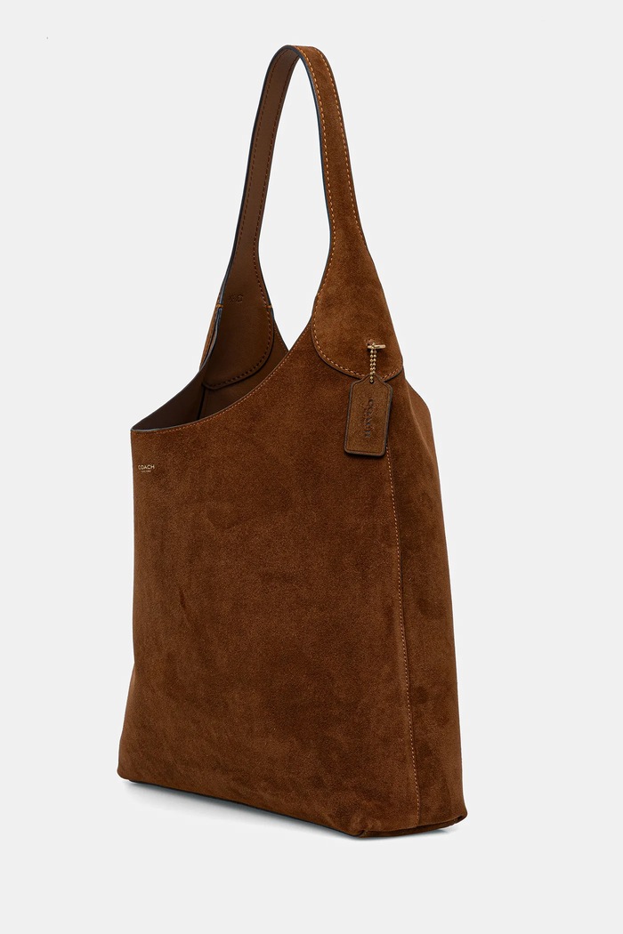 Coach Suade Brooklyn Shoulder Bag 39 kabelka typu shopper dámska semišová CW636 hnedá SS26