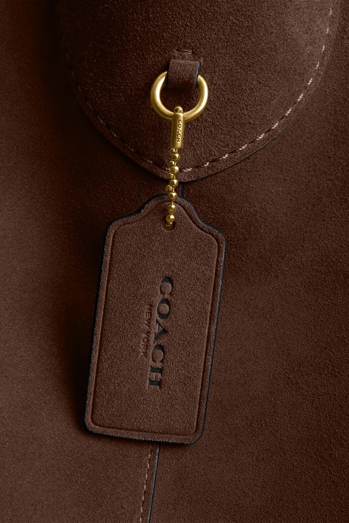 Coach Torebka shopper damska zamszowa Brooklyn Shoulder Bag 39 CW636